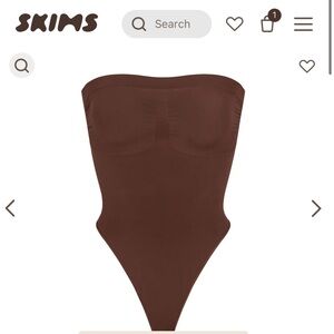 Price firm: Brand new skims strapless thong bodysuit